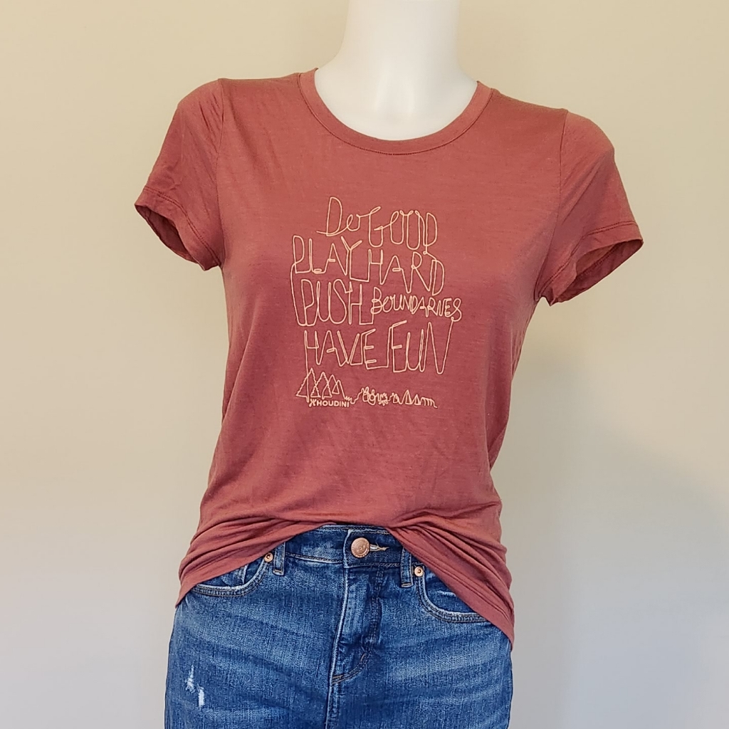 Houdini Womens Tree Message Graphic Tee Eco Sustainable Brand